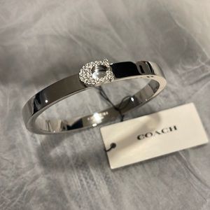 COACH Pave Signature Hinged Bangle NEW!
